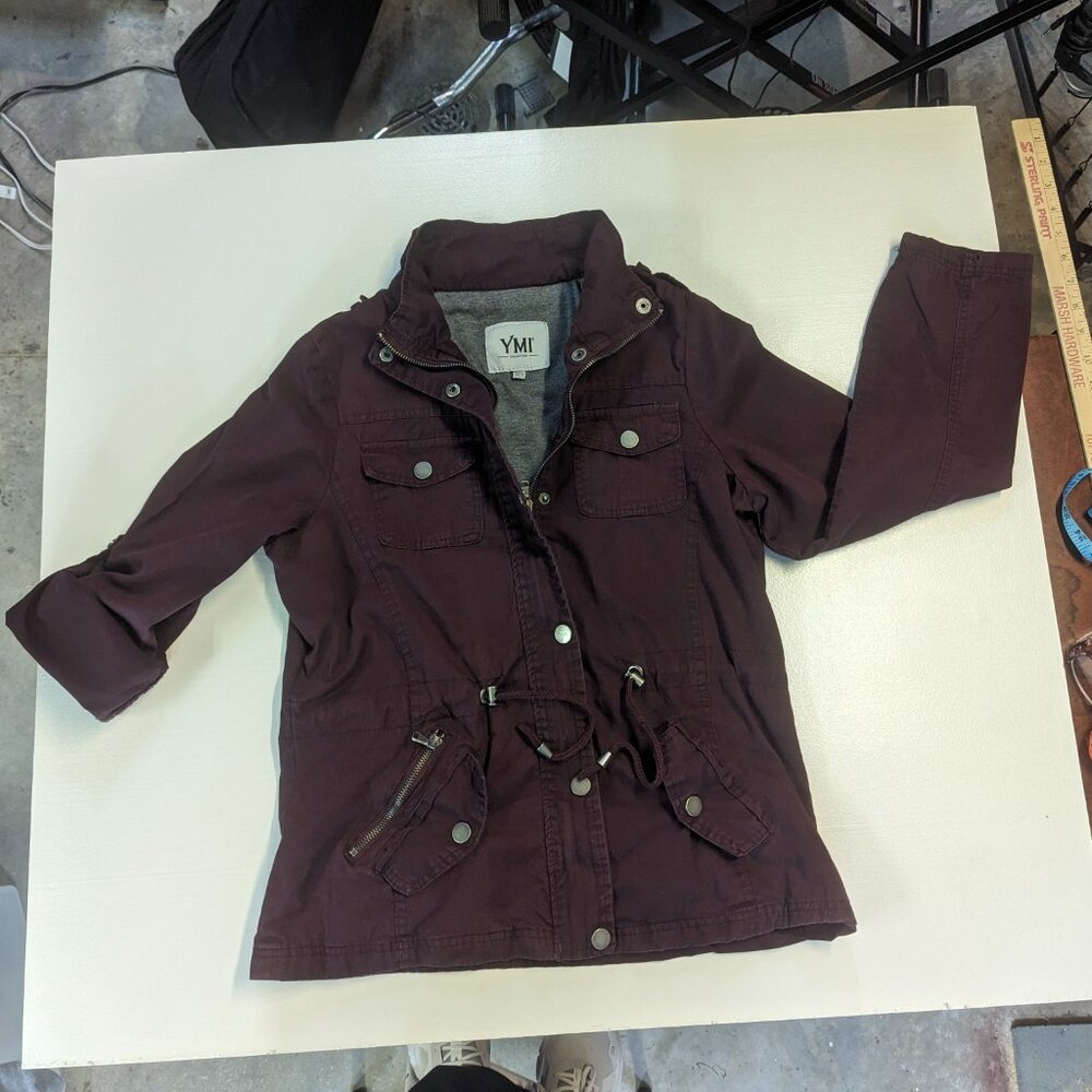 YMI Size Small Burgundy Jacket